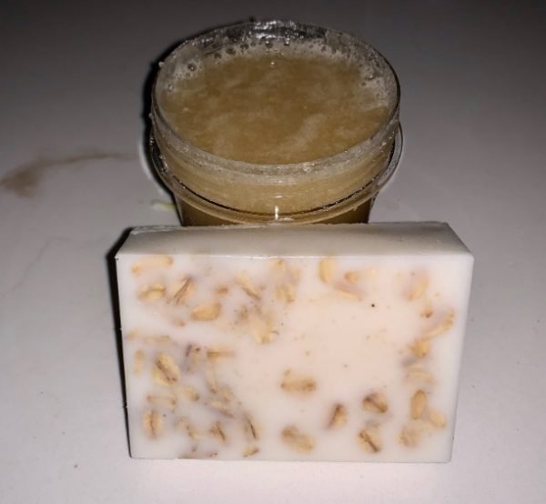 Unscented Oat Milk Soap & unscented Scrub